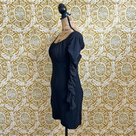 NWT NBD Carlota Corset Bodice Off Shoulder Cutout Back Mini Dress in Black sz S - Picture 8 of 12